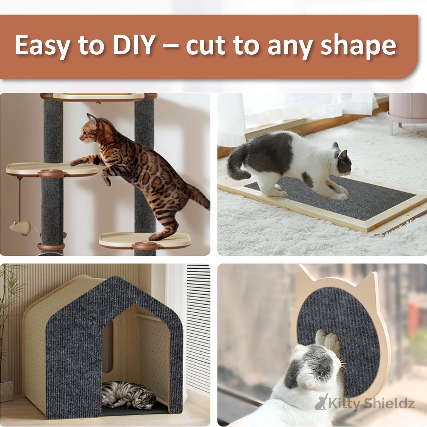 Kitty Shieldz™ Self-Stick Cat Scratching Mat